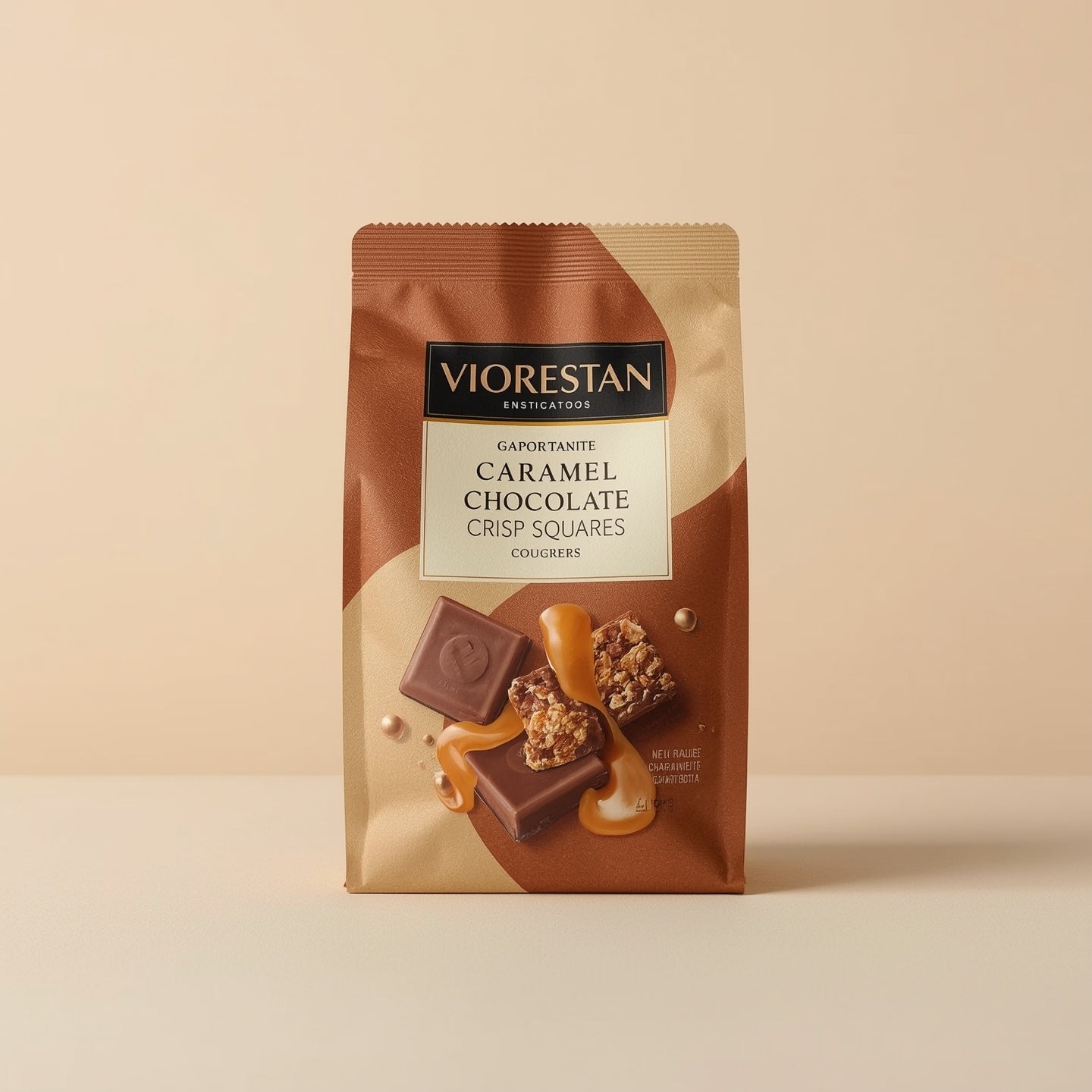 Viorestan Caramel Chocolate Crisp Squares