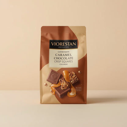 Viorestan Caramel Chocolate Crisp Squares