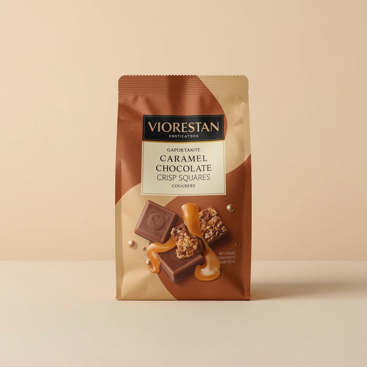 Viorestan Caramel Chocolate Crisp Squares